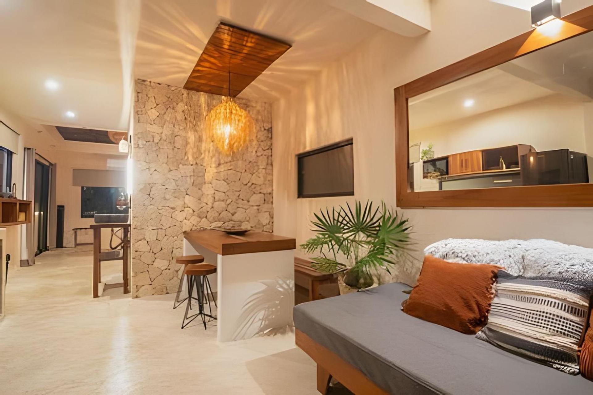 شقة Casa De Piedra - Departamentos Bacalar- المظهر الخارجي الصورة