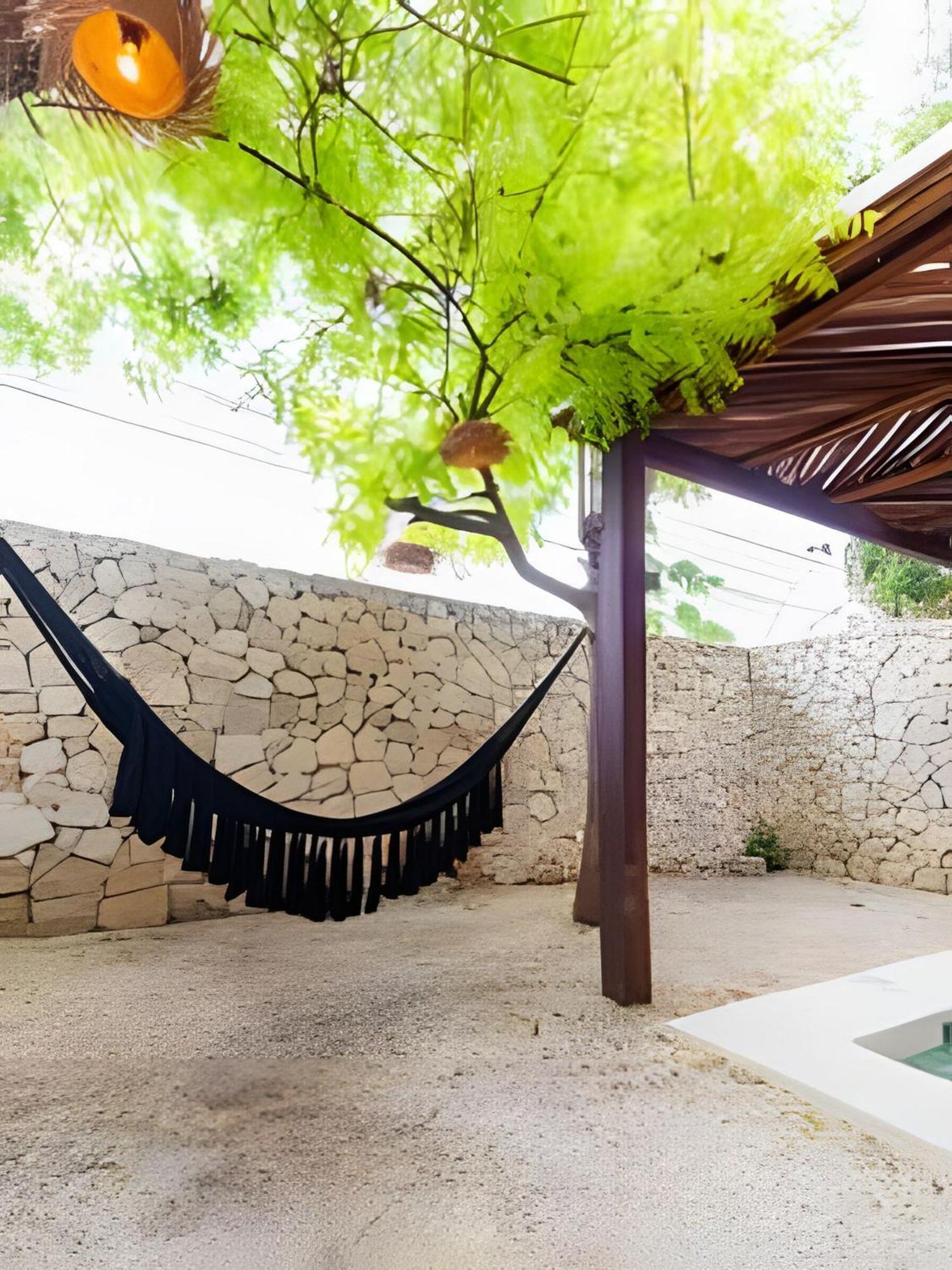 شقة Casa De Piedra - Departamentos Bacalar- المظهر الخارجي الصورة