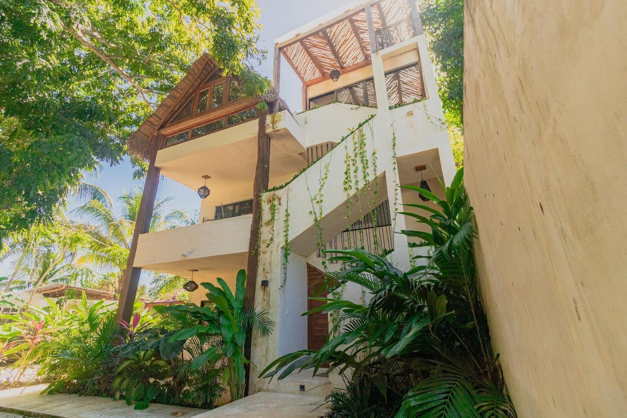 شقة Casa De Piedra - Departamentos Bacalar- المظهر الخارجي الصورة